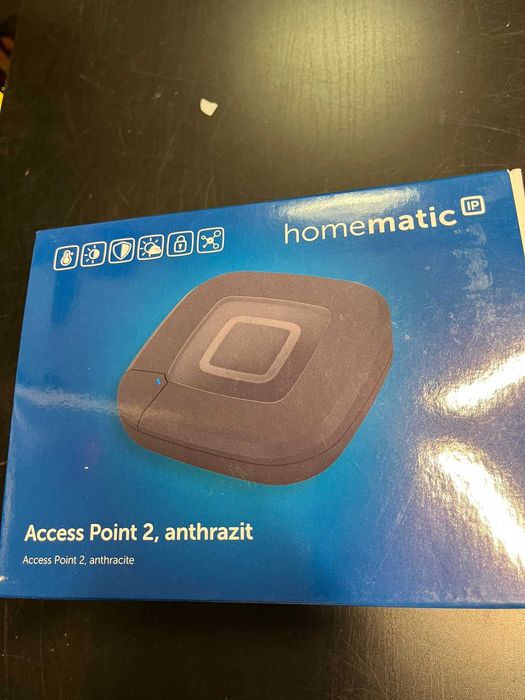 IP Homematic, antracit, gateway inteligent pentru casă control vocal prin Amazon Alexa și Google Home