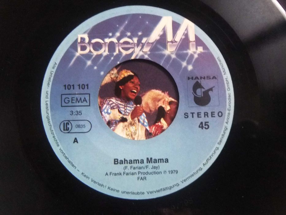 Малка грамофонна плоча - Bonney M