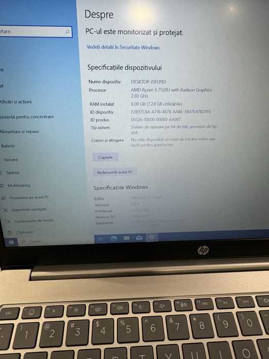 HP 15-fc0024nq AMD Ryzen 5 7520U 15.6", Full HD, IPS, 8GB / 512GB SSD