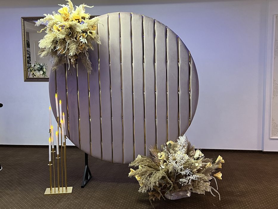 Panou foto cu tapiterie roz pudra