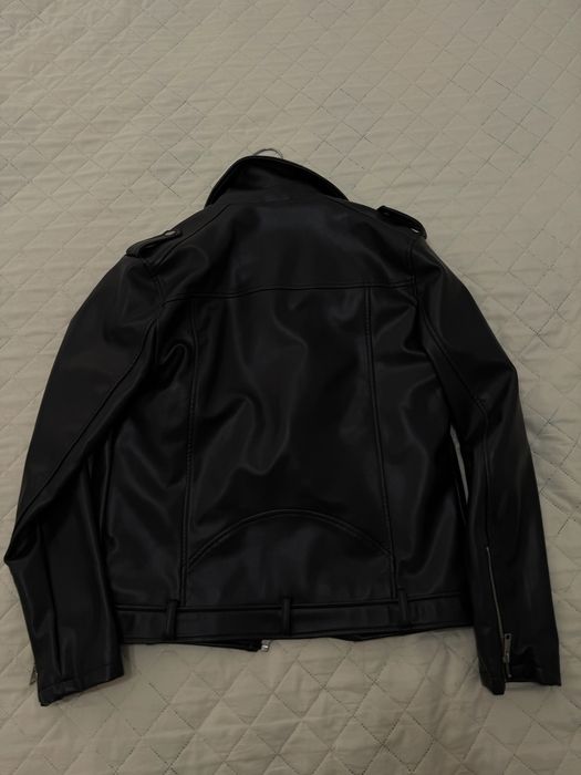 Мъжко черно кожено яке LC Waikiki –  biker модел