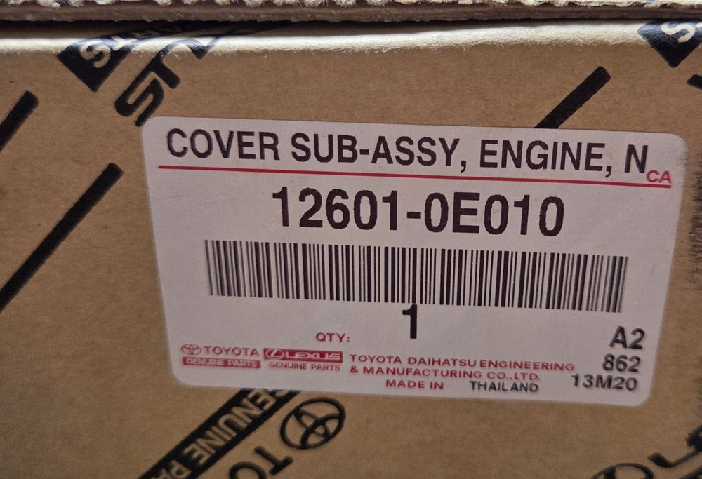 Capac motor Original  Toyota Hilux VIII N1 N2  2.4L,  3.0L