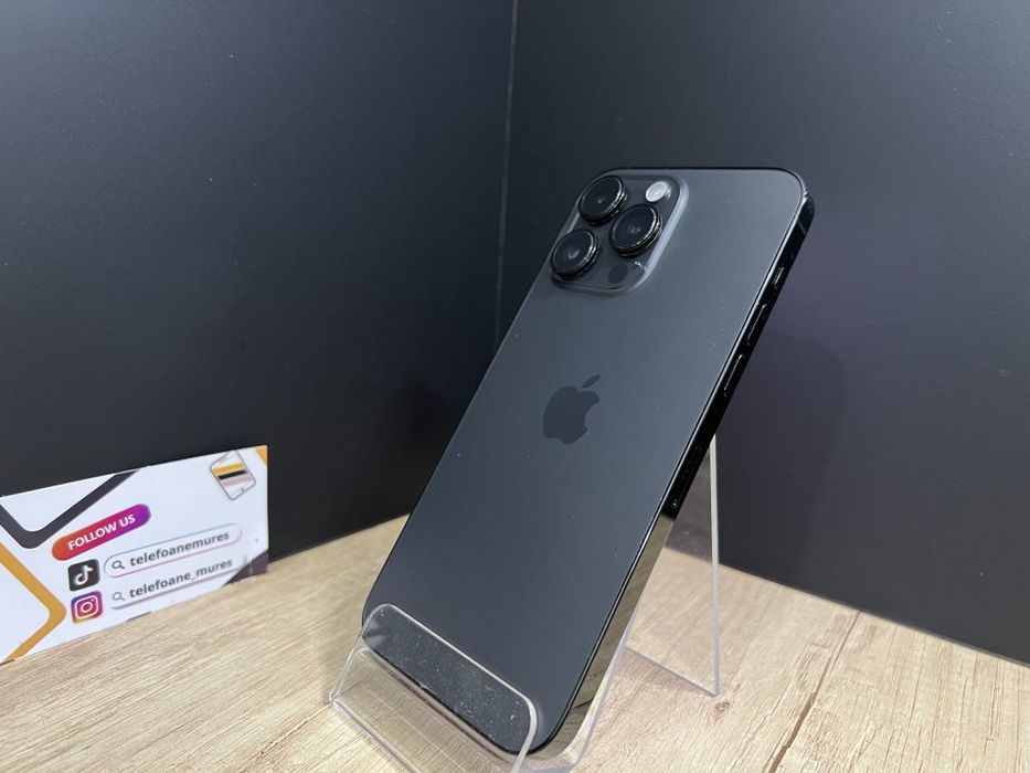 iPhone 14 Pro Max 128Gb Space Black Second-Hand Bun 3 ani garanție, Te