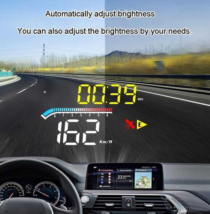 zalati HUD дисплей GPS/OBD за предно стъкло с USB
