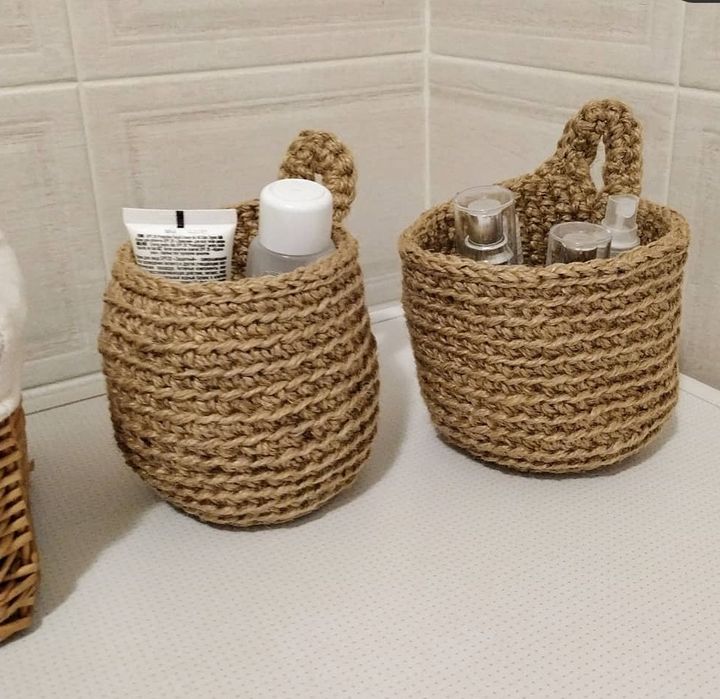 Корзина из джута