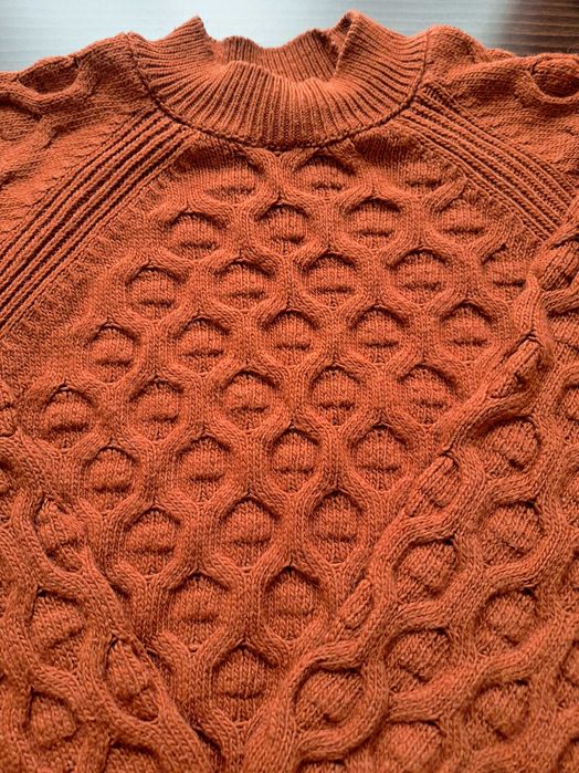 Блуза кафява с шарка