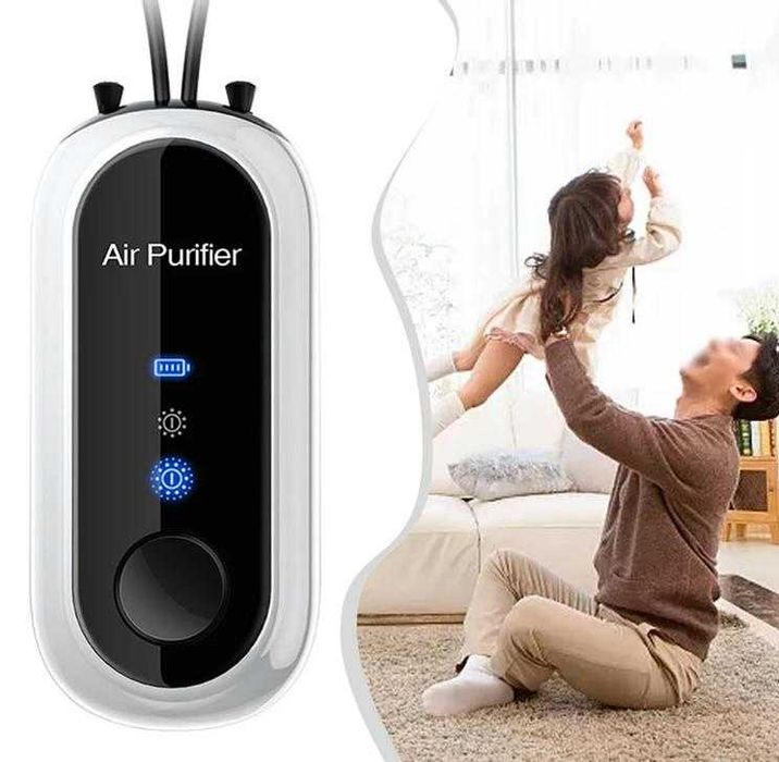 Фитнес Пречиствател Въздух Персонален Йонизатор Защита Вируси Бактерии