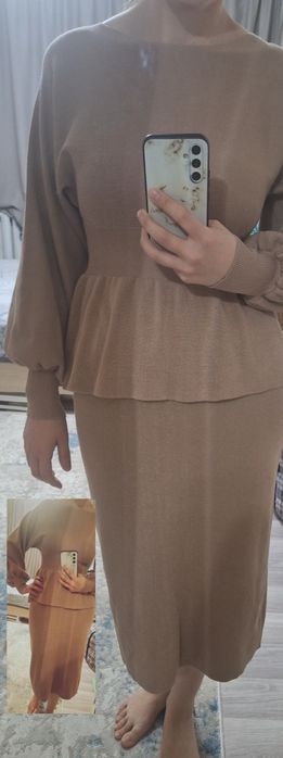 Двойка юбка миди