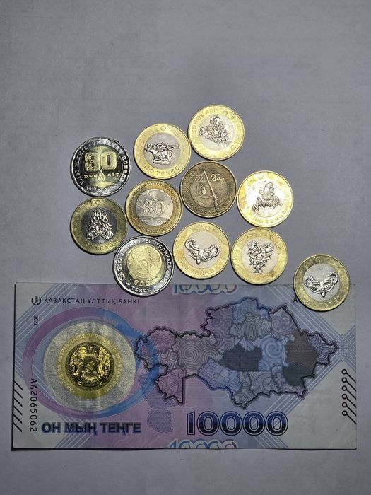 Теңге монеты сувенир. Теңге тиын кәдесый