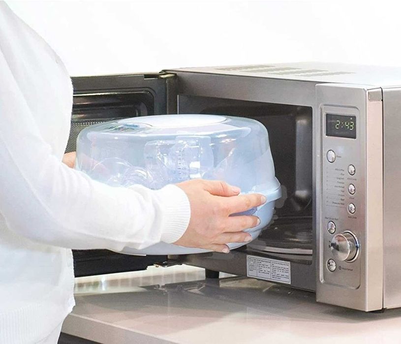 D1600 Philips Avent SCF281/02 – Микровълнов стерилизатор за бебешки шишета, залъгалки, чаши и аксесоари, стерилизация с пара