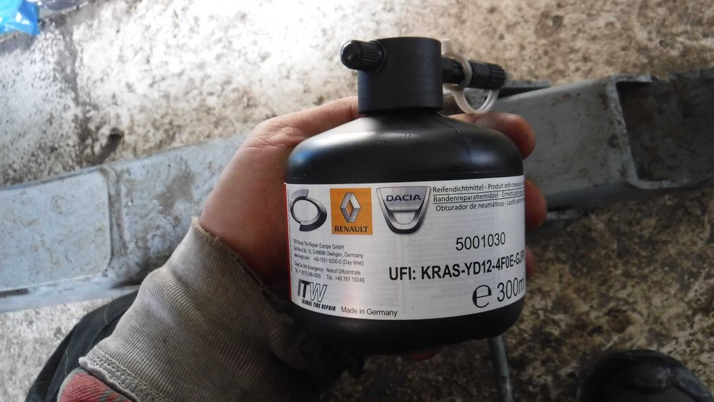 Solutie kit pana rezerva reparatie pana OE, solutie lichida compresor