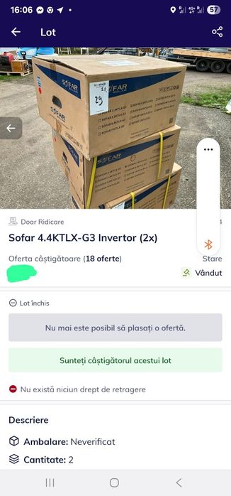 Invertor Sofar 4.4KTLX-G3