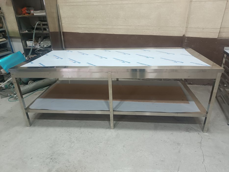 Стол нержавейка рабочий стол мойка стеллаж стиллаж stellaj для кухни