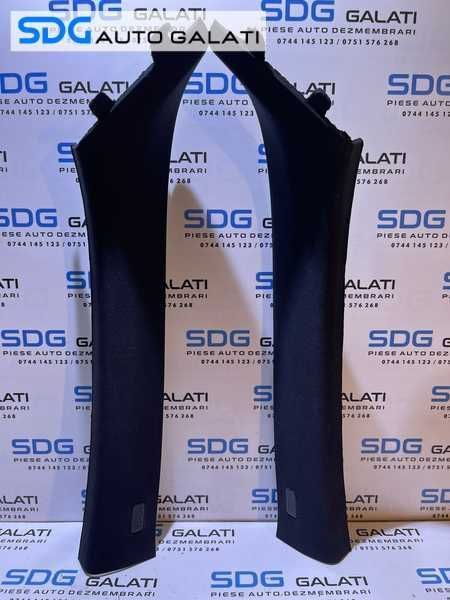 Set Plastic Plastice Capac Capace Stalp Stalpi Prag Praguri Fata Stanga Dreapta Parbriz BMW Seria 3 E90 E91 2004 - 2011 Cod 7058331 7058332