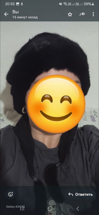 Норковая платок и как шапка