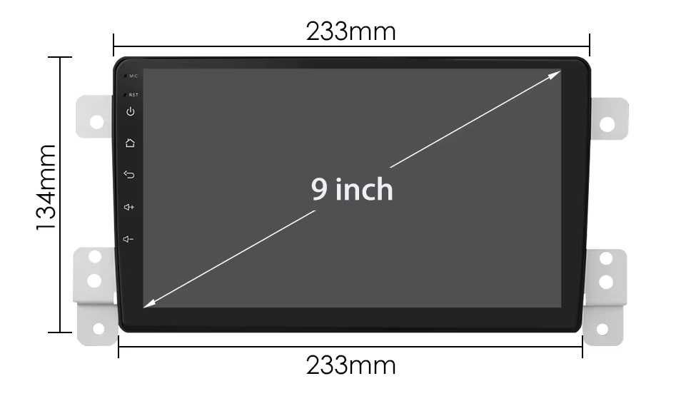 Мултимедия 9″ Android 13 за Suzuki Grand Vitara III навигация CARPLAY