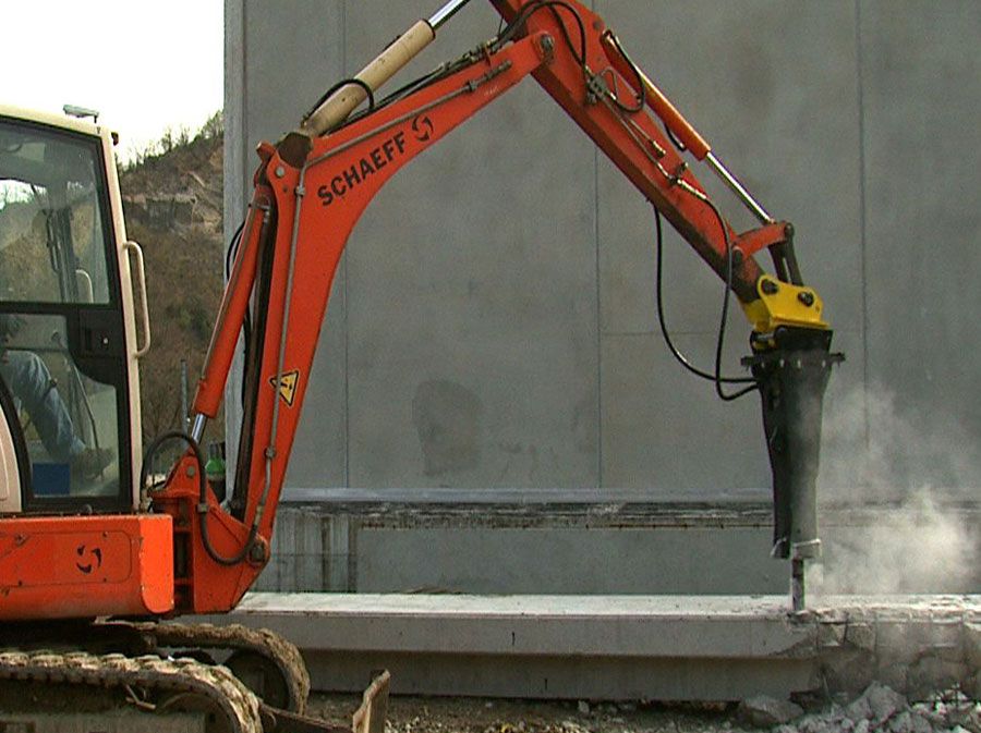 Услуги гидромолота, экскаватор, мини-экскаватор