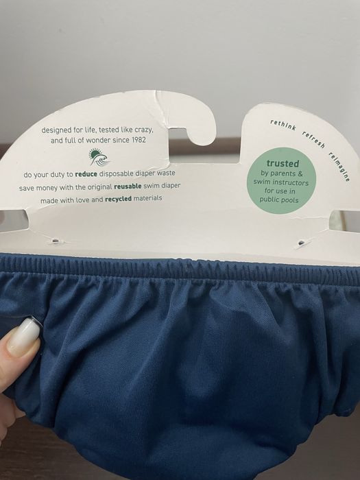 Scutec reutilizabil de înot premium Green Sprouts Eco Snap – NOU cu etichetă, 12 luni