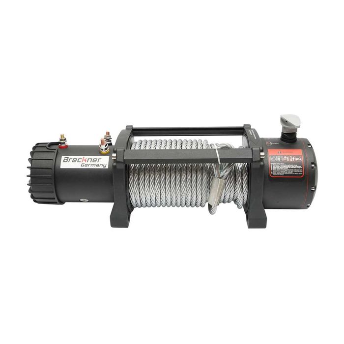 Troliu electric cu telecomanda 12V, 6.5cp, 6.1T (13500lbs) cablu otel 9x24m