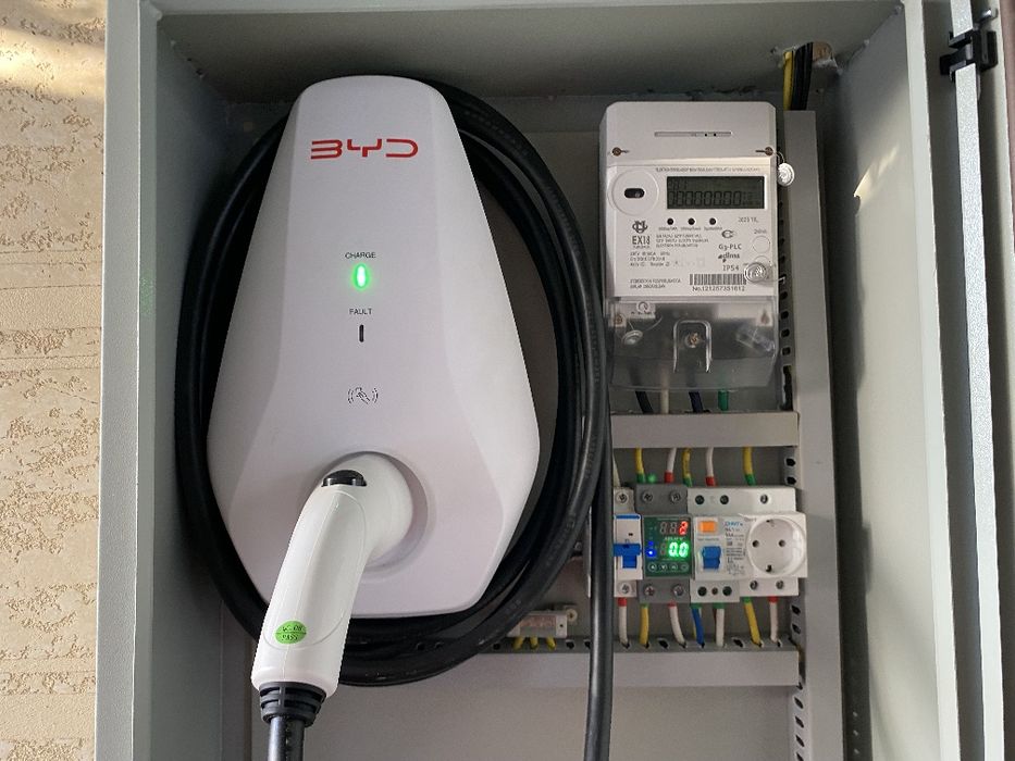 электромобиль зарядка установка