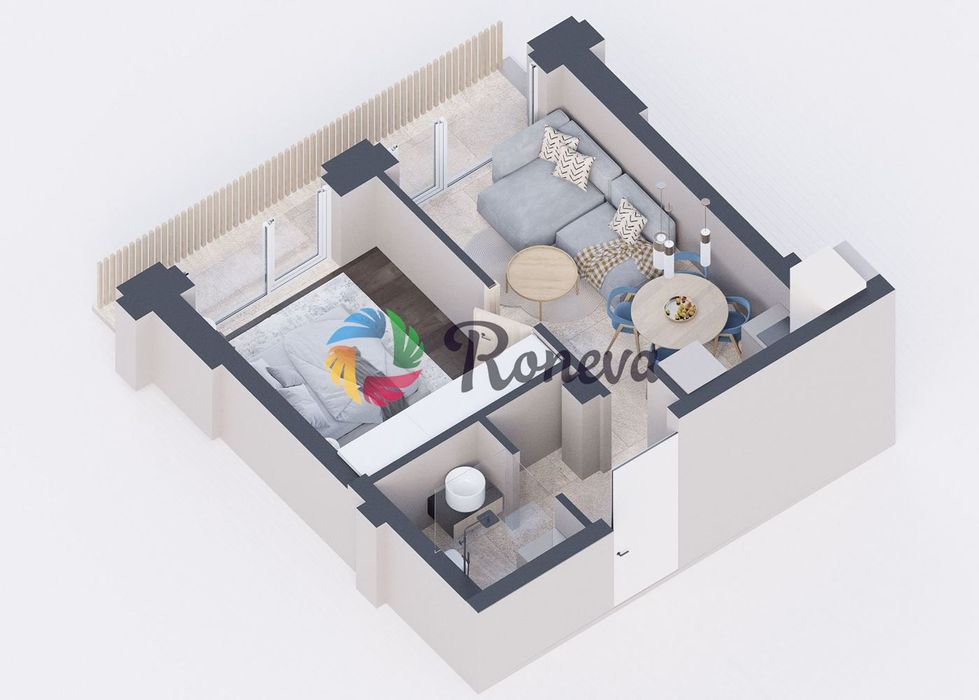 Отличен двустаен апартамент к.к. Чайка