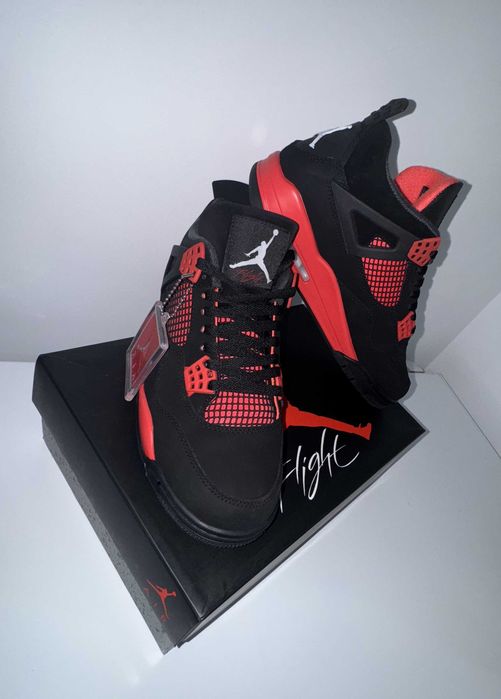 Jordan 4 Retro • Calitate Premium • Red Thunder