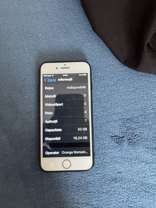 Vand Iphone 7 rose cu baterie 75 %