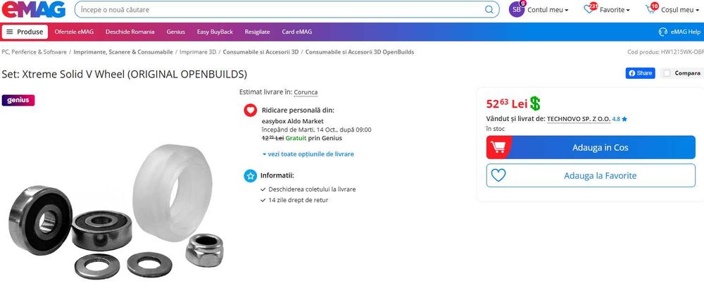 Kit mecanic deplasare router CNC OpenBuilds WorkBee 1010