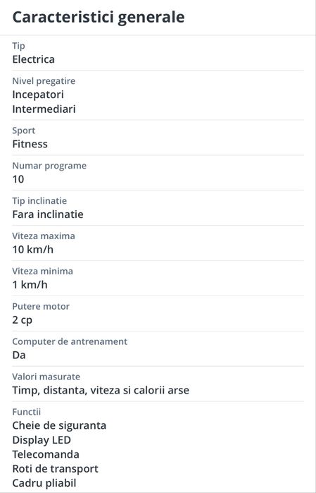 Banda de alergat / mers intens
