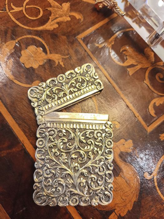 Tabachera argint masiv