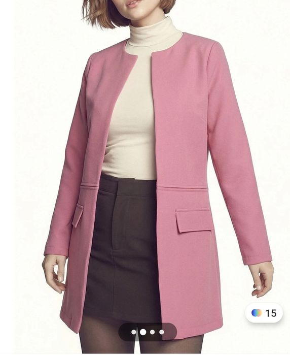 Дамсо палто с шев в талията