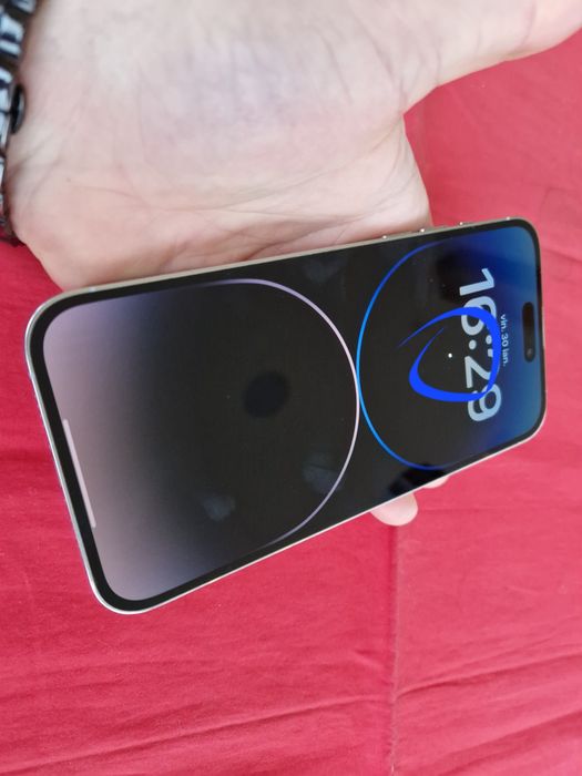 -Iphone 14Pro Max, Silver, 128Gb, 6Ram, Bat:97%, stare perfecta, (exce