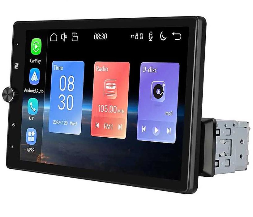 Мултимедия плеър с единичен дин за кола автомобил Carplay Android Auto