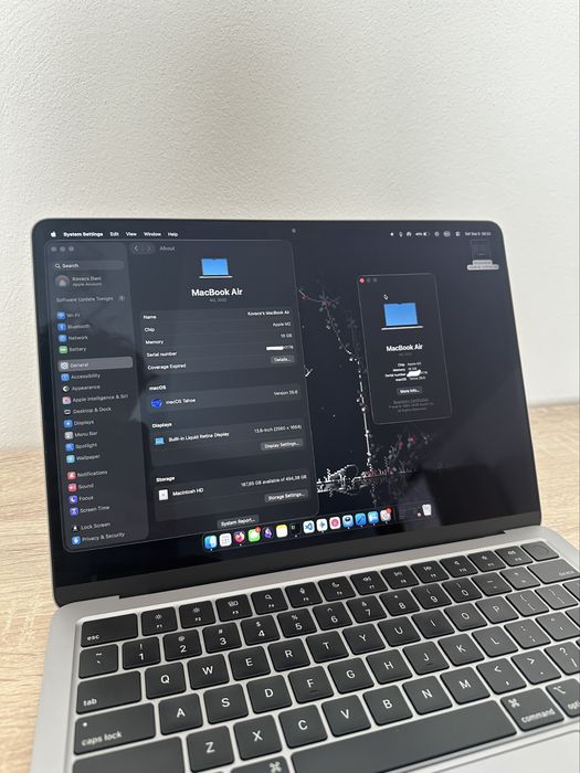 MacBook Air M2 (16gb RAM / 512 SSD) - impecabil, baterie 96%