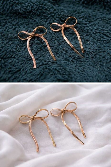 [NOU] Cercei aurii, lungi, deosebiti - model funda