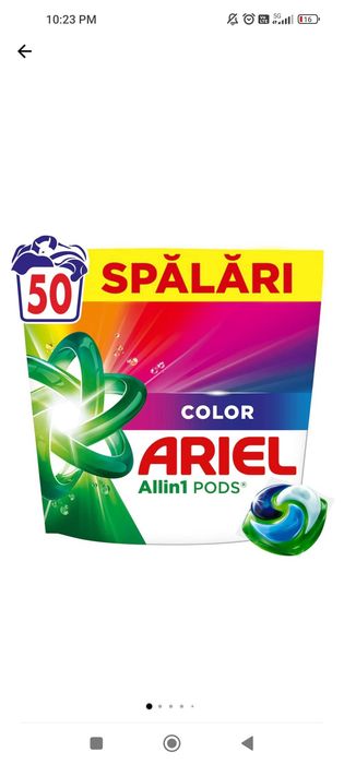 Ariel pods detergent capsule