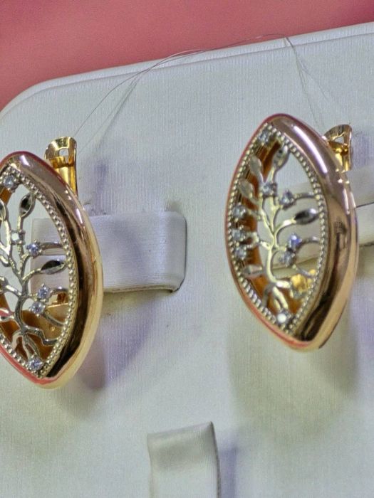 Золото 585  Серьги