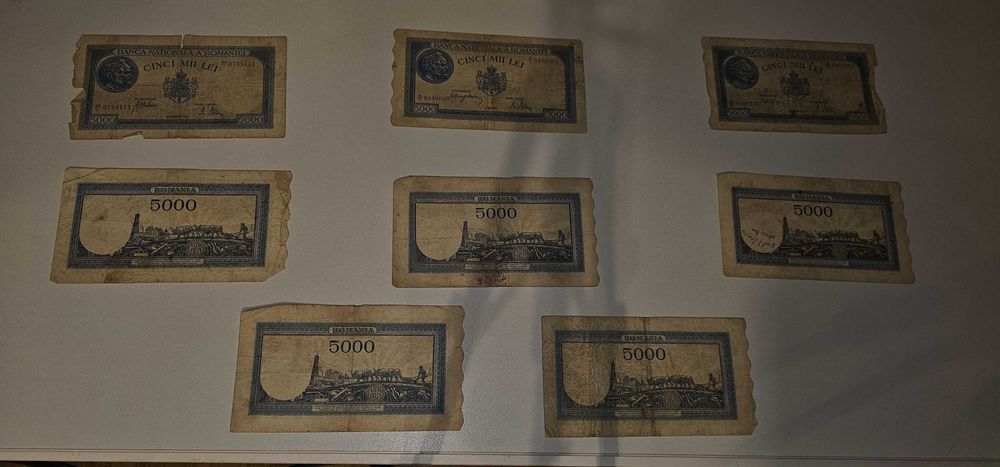 Bancnote România 1941–1948 | 1000, 2000, 5000, 10000 & 1.000.000 Lei