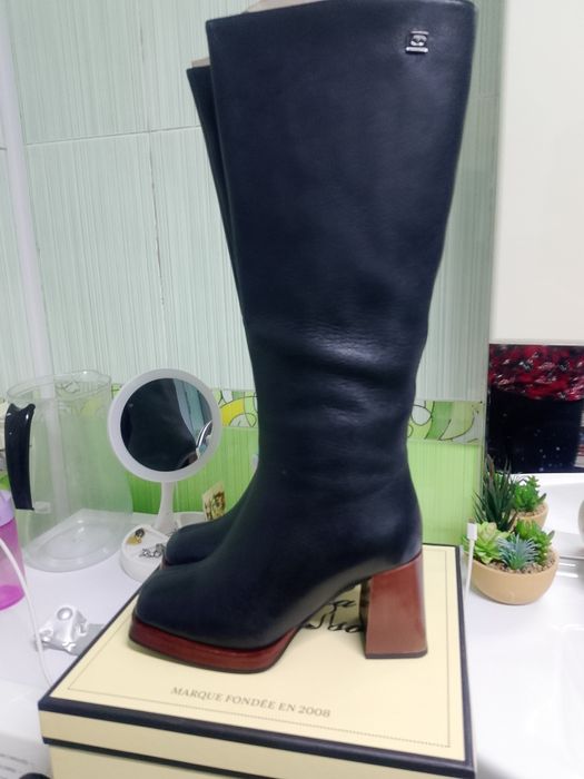 Женские кожан. сапоги.