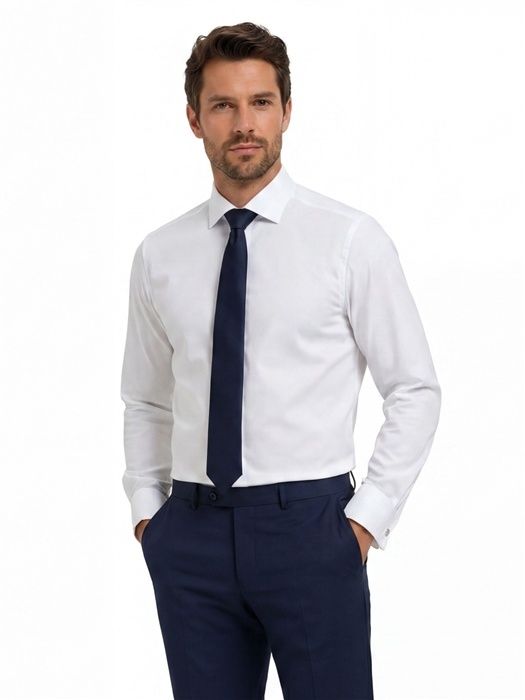 Белоснежная рубашка Olymp Luxor (modern fit)