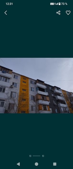 Продам 2комнотную  квартиру Гарышкерлер 24