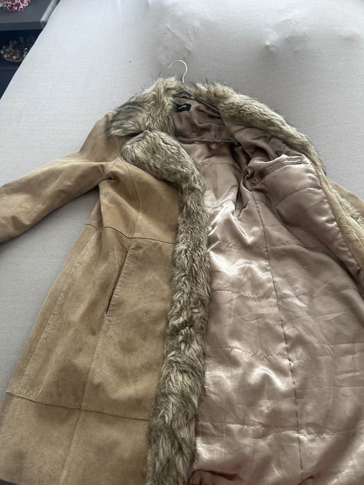 geaca piele, blana naturala si artificiala