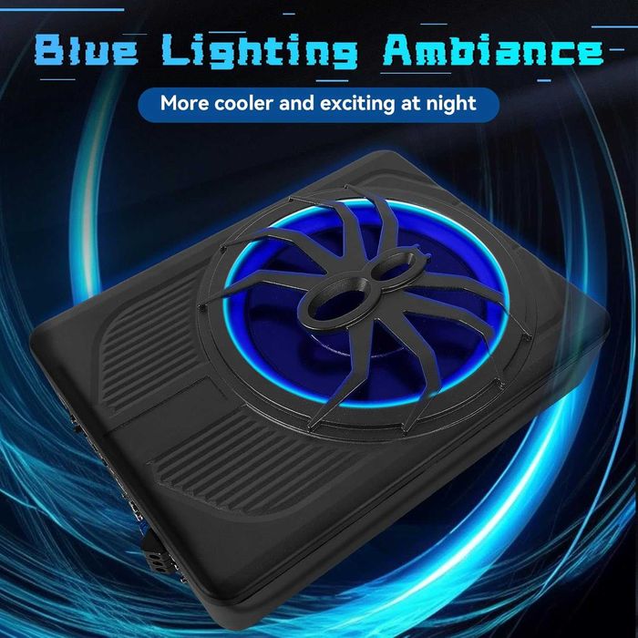 Активен субуфер под седалка 1000W LED - ултратънък авто бас