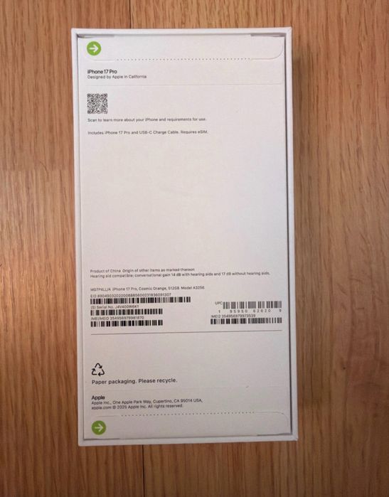 Iphone 17 pro cosmic orange 512gb sigilat