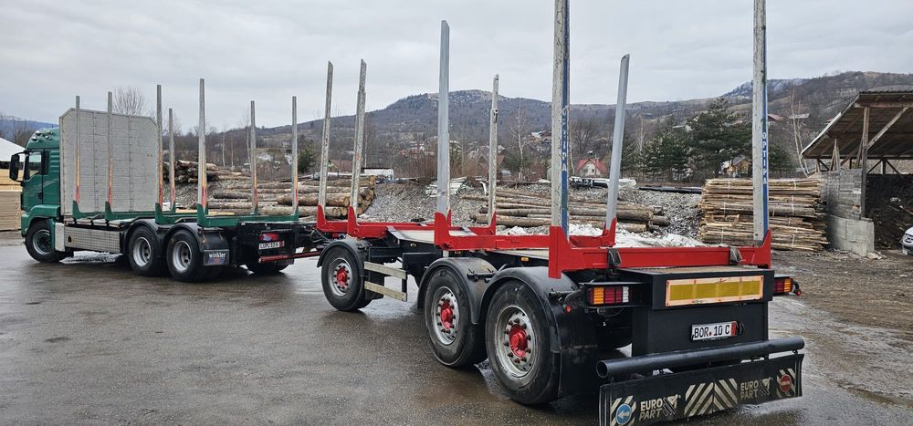 Remorca schwarzmuller  transport lemn bustean forestier