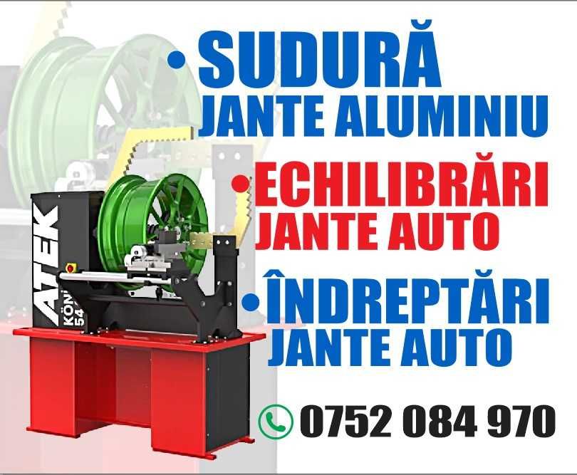 Sudură jante aluminiu și îndreptat și echilibrat.