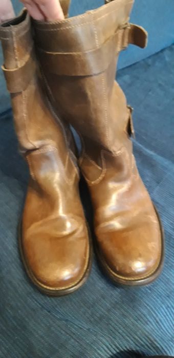 Cizme din piele maro