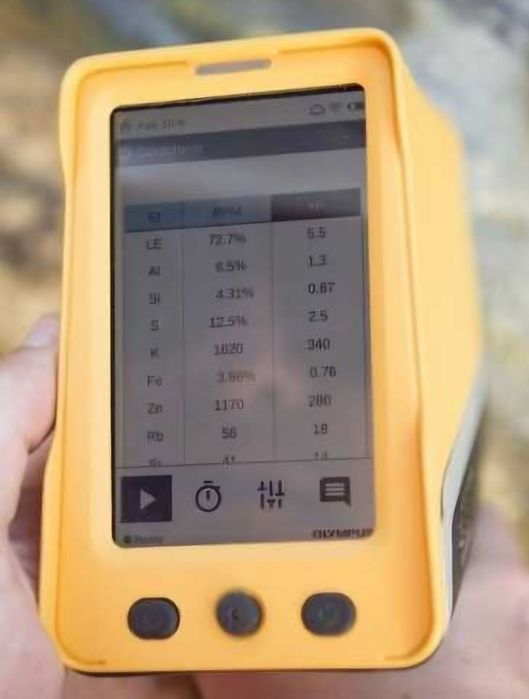 XRF спектрометр анализ металл руда золото медь