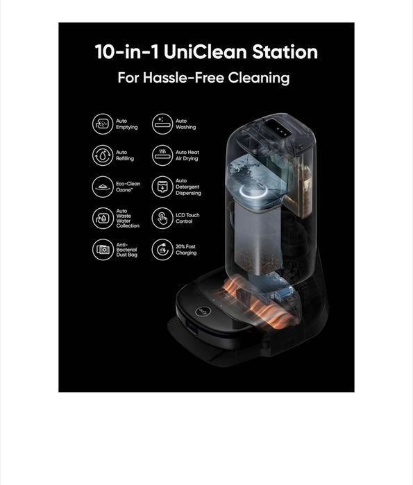 Aspirator robot eufy Robot Vacuum Omni S1 Pro, Statie All-in-One