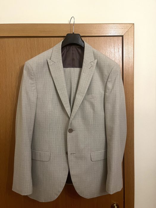 ANDREWS костюм - светло сиво - бежово